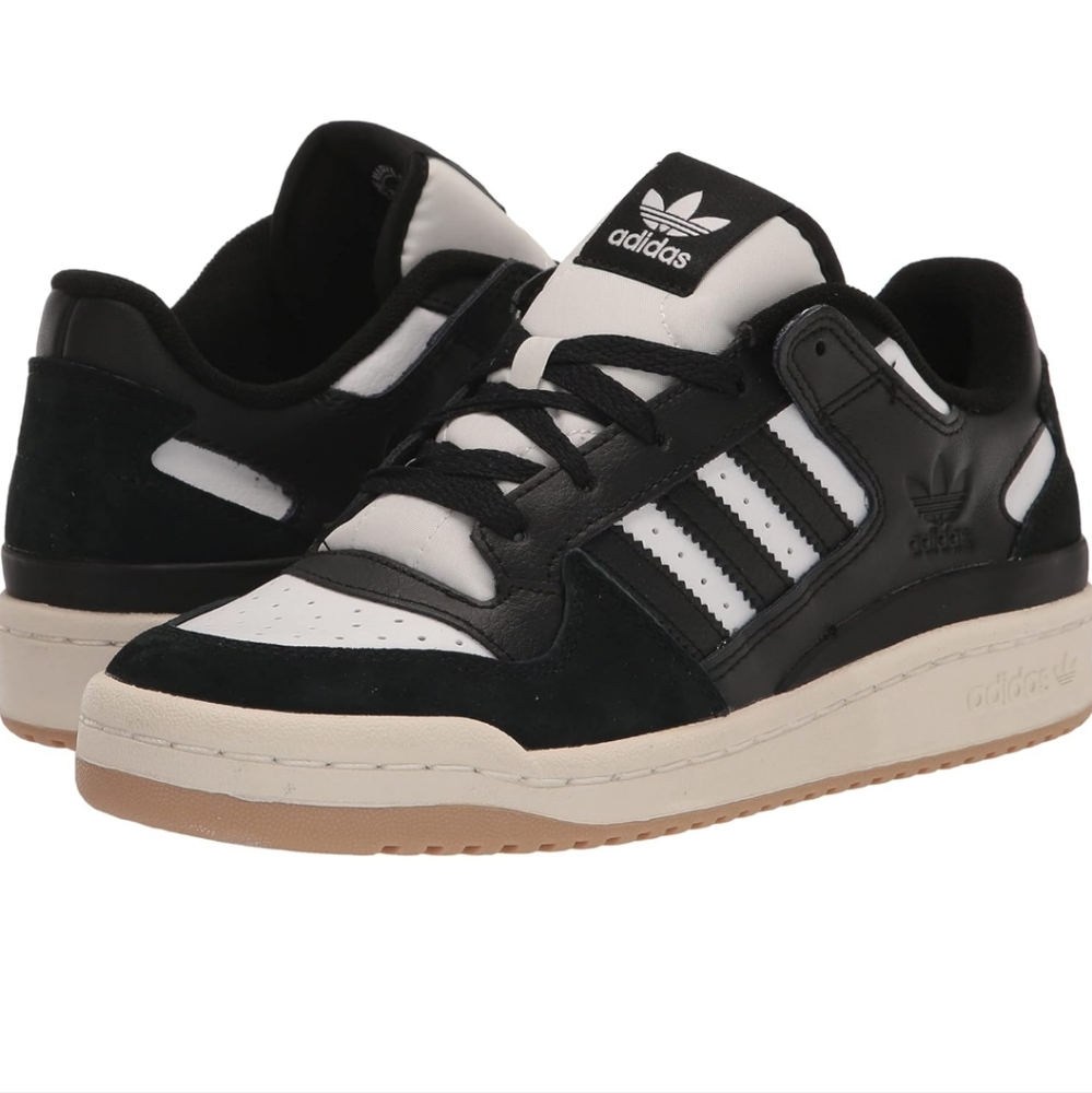- Adidas Men's Black and White Sneakers Size 12 Athletic Casual  Shoes New…